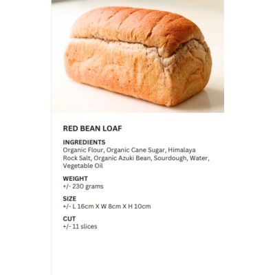 REALBREAD-RED BEAN LOAF 230G