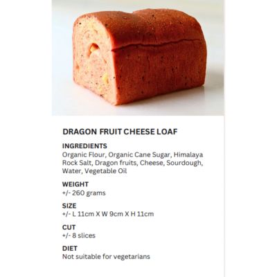 REALBREAD-DRAGON FRUIT CHEESE LOAF 260G