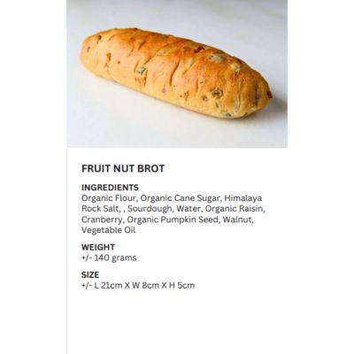 REALBREAD-FRUIT NUT BROT 140G