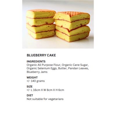 REALBREAD-BLUEBERRY CAKE 140G