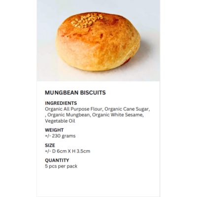 REALBREAD-MUNGBEAN BISCUITS 5 PCS 230G
