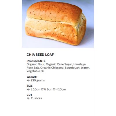 REALBREAD-CHIA SEED LOAF 230G
